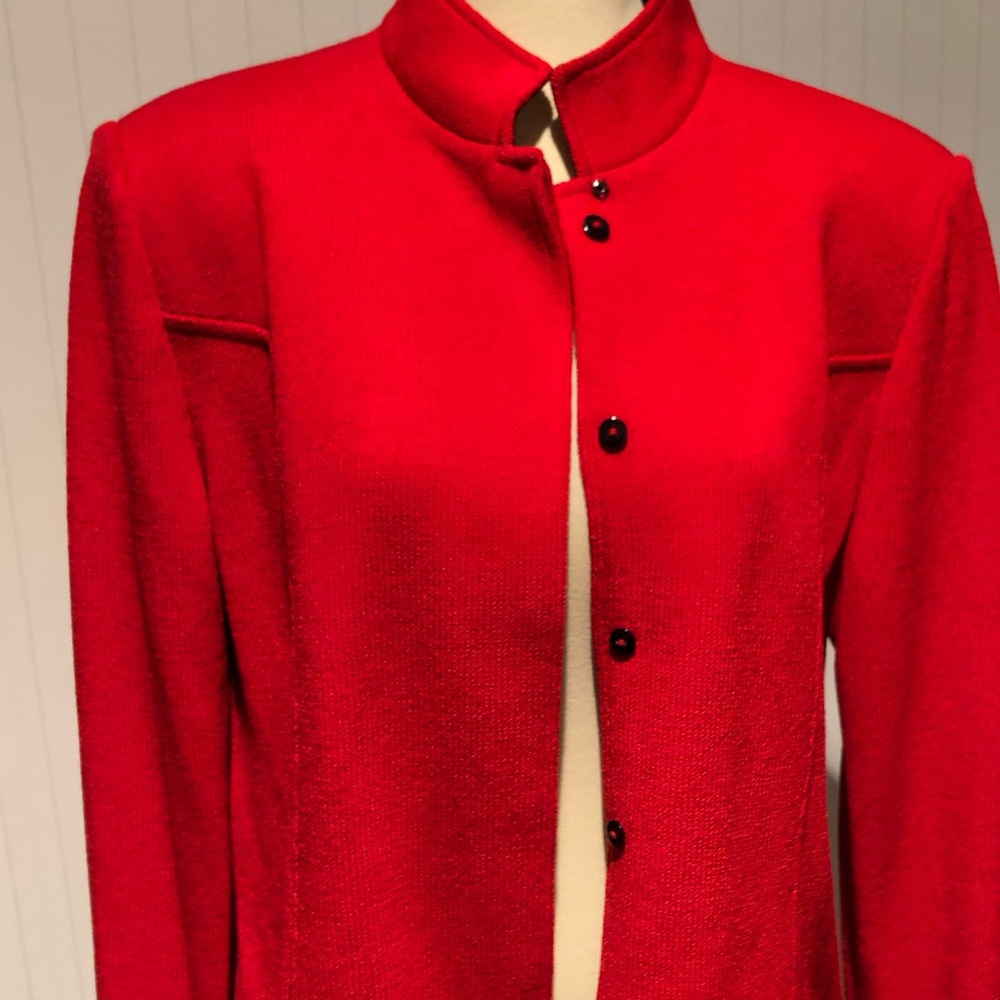 St. John Collection Marie Gray Knit Blazer